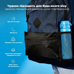 Пляшка для води металева вакуумна ION8 500 мл Vacuum Insulated Blue (I8TS500BLU) - мініатюра 6