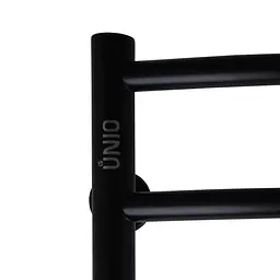 Водяна рушникосушка Unio LDE W 1000-500-9 BLK Драбинка Дуга Еліт чорна, Чорний матовий - мініатюра 4