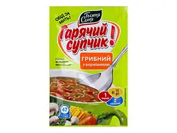 Суп швидкого приготування AUNT SONIA 15г грибний з грінками