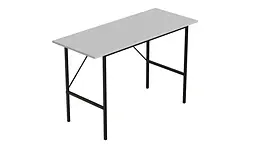 Стіл письмовий Line Тайм Ferrum-decor 750x1200x500 Чорний метал ДСП Біле 16 мм (FRD-104878) - мініатюра 3