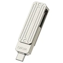 Флеш-накопичувач WIWU Wi-FD001 3in1 (USB-A/C/L) USB 3.0 — 32GB Silver - мініатюра 4
