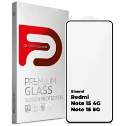 Скло захисне Armorstandart Edge Glue Curved Xiaomi Redmi Note 15 4G / Note 15 5G (ARM90044)