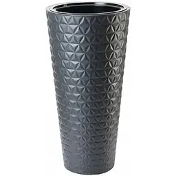 Горщик для квітів Form-Plastic Diamant слім-40 63 л антрацит (2950-014)