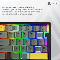 Клавиатура Ajazz AK029 Ice Island Magnetic Switch (AK029-I-BY) - миниатюра 7