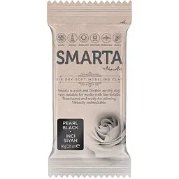 Пластика самозастигаюча Smarta Чорна перламутрова 60 г