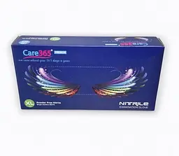 Рукавички нітрилові Care 365 одноразові без пудри сині розмір XL 100 шт. - мініатюра 3