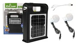 Сонячна зарядна станція + LED ліхтар Cclamp CL-12 30W з лампочками + Power Bank - мініатюра 4