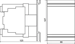 Пускач ПМ 4‑95 F7 110B (LC1‑D9511) АСКО‑УКРЕМ (A0040010071) - мініатюра 9