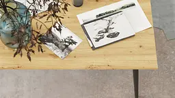 Стіл журнальний Монтана Ferrum-decor 45x100x50 Чорний метал ДСП Дуб Артізан 16 мм (FRD-106718) - мініатюра 2