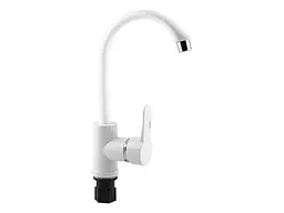 Змішувач Brinex на мийку білий 40W 007 (k40) BRIN40W007