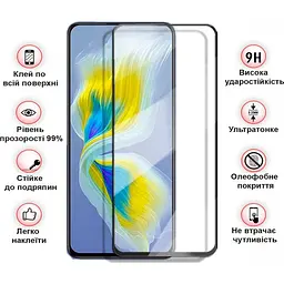 Захисне скло BeCover для Infinix Smart 9 (X6532) Black (712347) - мініатюра 3