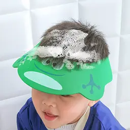 Дитячий регульований козирок для миття голови та стрижки Baby Shower Cap · Захисна шапочка для купання дитини - мініатюра 5