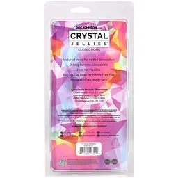Ділдо Doc Johnson Crystal Jellies 7.5 Inch Rainbow, 19.1 см - мініатюра 6