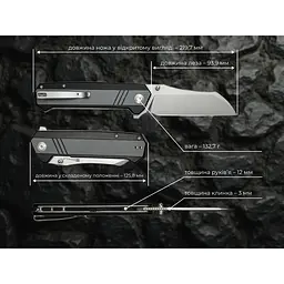 Ніж складаний туристичний Sencut Draxor, (9.4 см) 9Cr18MoV / G10 сірий - мініатюра 11