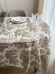 Скатертина столова Ecotton DUCK 150х170 см водовідштовхувальна Italiano бежевий (30497 Beige) (25026)