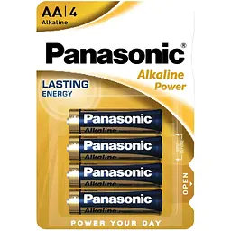 Батарея Panasonic Alkaline Power AA Power Rangers BLI 4 шт.