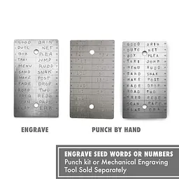 Титанові пластини ColdTi Titanium Double Plate для зберігання сід-фрази, 2 шт з двома пломбами - мініатюра 8