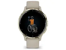 Смарт-годинник Garmin Venu 3s Soft Gold Stainless Steel Bezel with French Gray Case and Silicone Band (010-02785-52) - мініатюра 6