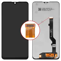 Дисплей для ZTE Blade 20 Smart, чорний, без рамки, ., V1050
