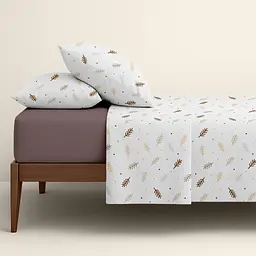 Сімейна постільна білизна з простирадлом на резинці AUTUMN BRANCHES CS6 COSAS (2200000001948) - мініатюра 2