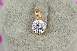 Кулон Xuping Jewelry камінь на шість кріплень 9 мм золотистий