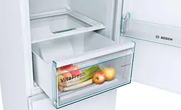 Холодильник Bosch KGN39UW316 203х66х60см 2 двері холодильне відділення 279 л морозильне відділення 87 л A++ NF Інв Білий (KGN39UW316) - мініатюра 3