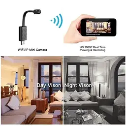 Міні камера WIFI USB на гнучкому шлейфі з підсвіткою Nectronix U22, HD 720P, датчик руху (100698) - мініатюра 5