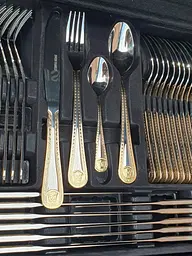 Набір столових приладів Swiss Family 187 Versace на 12 персон у подарунковому кейсі 48 предметів - мініатюра 4
