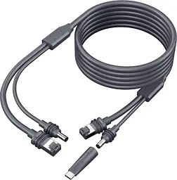 Кабель No Brand Hugener 2в1 Starlink Mini для заряджання DC/USB-C 15 м Сірий (2881818527) - мініатюра 3