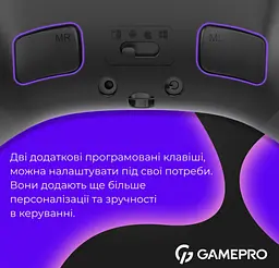 Геймпад джойстик GamePro GP-X13-B Xinput Bluetooth/2.4G/USB (Switch/PC/iOS/Android) Black - мініатюра 9