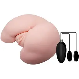 Реалістичний мастурбатор Crazy Bull Realistic Vagina and Ass тілесний