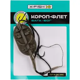 Оснащення коропове X-Fish "Короп-флет" 1 гачок 60g - мініатюра 2