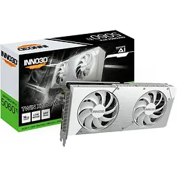 Відеокарта Inno3D GeForce RTX 5060 Ti Twin X2 OC 16GB White (N506T2-16D7X-191073W) UA [133958]