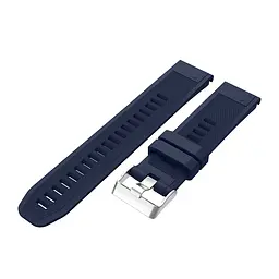 Ремінець ArmorStandart Silicone Line для Garmin 22mm Dark Blue (ARM88487) - мініатюра 2