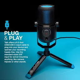 Мікрофон JLab Talk USB, вихід USB-C, кардіоїдний, всеспрямований, стерео або двонаправлений - мініатюра 6