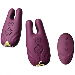 Смарт-вібратор для грудей Zalo Nave Velvet Purple пульт ДК