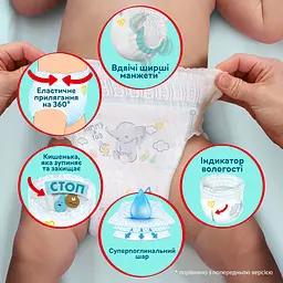 Уцінка. Набір трусики-підгузки Pampers Premium Care Pants Розмір 7 (15+ кг) 80 шт.  - мініатюра 5