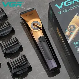 Акумуляторний триммер 2в1 USB машинка для стрижки волосся з вологозахистом IPX6 та LED дисплеєм 10вт VGR V-663 - мініатюра 4