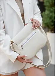Сумка жіноча Sambag Rose BZN молочний 20 х 24 х 7 см (94000011) - мініатюра 8