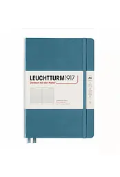 Блокнот Leuchtturm1917 Rising Colours Середній, Stone Blue, лінія (363335)
