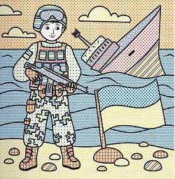 Патріотичні водяні розмальовки із секретом. Героям слава! - - мініатюра 5