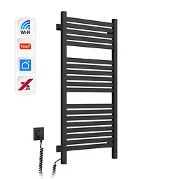 Navin Рушникосушка електрична Авангард Х, 1000х480х71мм, Wi-Fi, сталь, чорний муар, ліве підключення - мініатюра 3