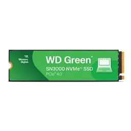 Твердотільний накопичувач SSD 2Tb, Western Digital Green SN3000, PCI-E 4.0 x4, M.2 2280, 3D TLC, 5000/4200 МБ/с (WDS200T4G0E)