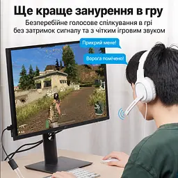 Зовнішня звукова карта Vention аудіоадаптер з підключенням USB-A з окремими гніздами 3,5 мм для навушників і мікрофона Plug & Play чорна (CDYB0) - мініатюра 13