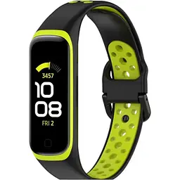 Ремінець DK Silicone Sport Band Nike для Samsung Galaxy Fit2 (R220) (black / green)