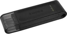 USB Flash Kingston USB 3.2 DT70 USB-C 64GB Black - мініатюра 2