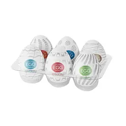 Набір мастурбаторів-яєць Tenga Egg New Standard Pack (6 яєць)