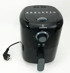 Аерофритюрниця електрична безмасляна Crownberg CB-5541 з таймером на 1.5 л 1200 Вт Чорний - мініатюра 5