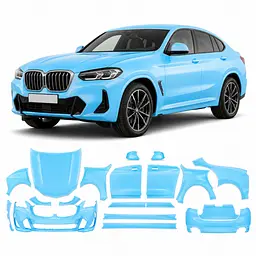 Антигравійна захисна бронеплівка за лекалами для BMW X4 G02 facelift 2021- повний кузов
