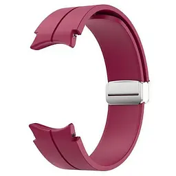 Браслет Cls для Samsung Galaxy Watch 4 - темно-червоний ширина кріплення 20мм силікон Watchbands (W14-5WB20255654) - мініатюра 3